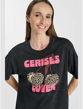 Tee-shirt spiky 'le temps des cerises'