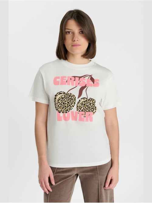 Tee-Shirt SPIKYGI 'Le Temps Des Cerises' - Kiabi