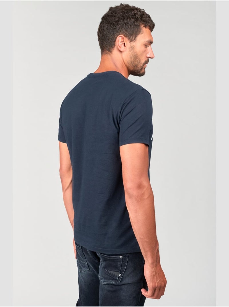 Tee-Shirt STENLEY 'Le Temps Des Cerises' Bleu - Kiabi