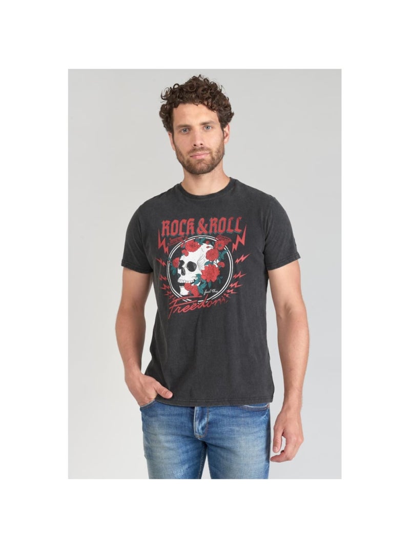 Tee-Shirt STIPE 'Le Temps Des Cerises' Noir - Kiabi