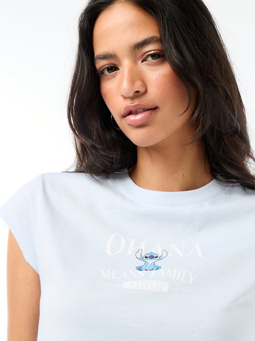 Tee-shirt 'Stitch' cropped - Kiabi