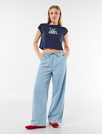 Tee-shirt 'Stitch' cropped 'Disney'