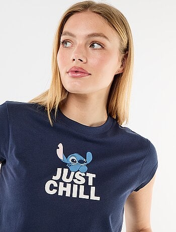 Tee-shirt 'Stitch' cropped 'Disney'