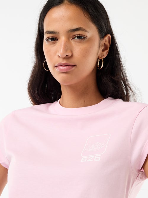 Tee-shirt 'Stitch' cropped 'Disney' - Kiabi