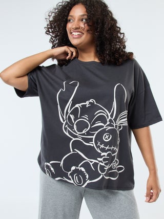 Tee-shirt 'Stitch' 'Disney' à manches courtes