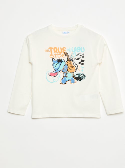 Tee-shirt 'Stitch' 'Disney' à manches longues - Kiabi