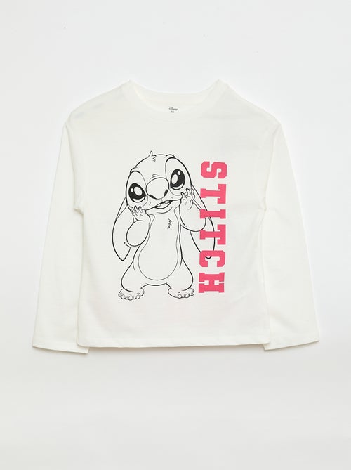 Tee-shirt 'Stitch' 'Disney' à manches longues - Kiabi Tee-shirt 'Stitch' 'Disney' à manches longues - Kiabi