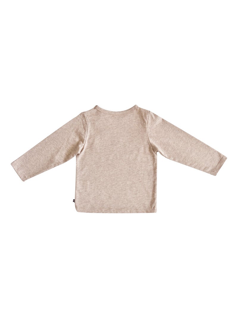 TEE SHIRT SUPER HAPPY DJIBRYL Beige - Kiabi