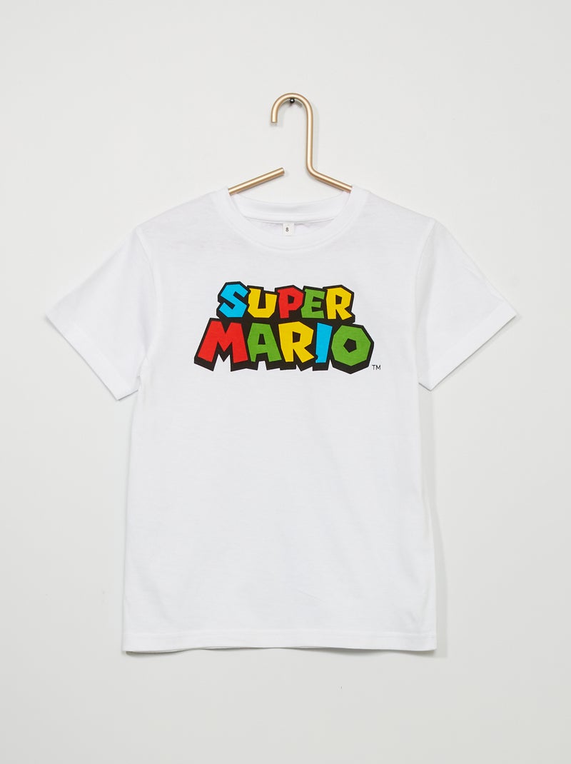 Tee-shirt 'Super Mario' 'Nintendo' blanc - Kiabi