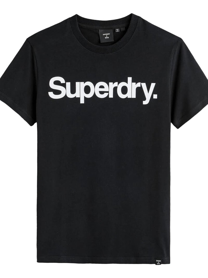 Tee Shirt SuperDry CL TEE Noir - Kiabi