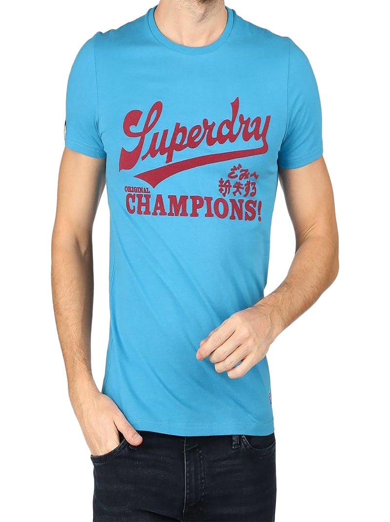 Tee Shirt Superdry Collegiate Graphic Bleu - Kiabi