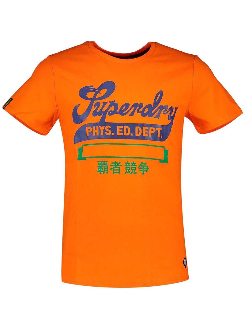 Tee Shirt Superdry Collegiate Graphic Orange - Kiabi