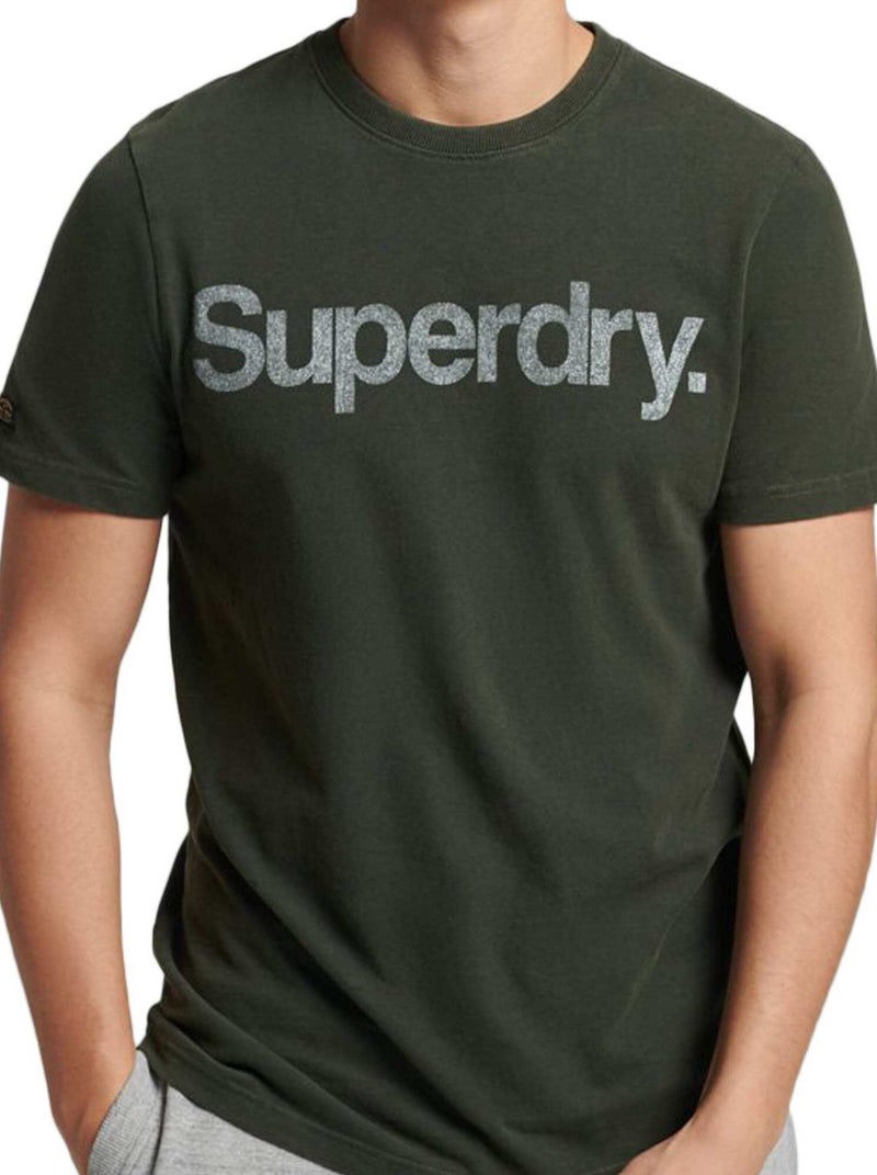 Tee Shirt Superdry Vintage Classic Vert - Kiabi