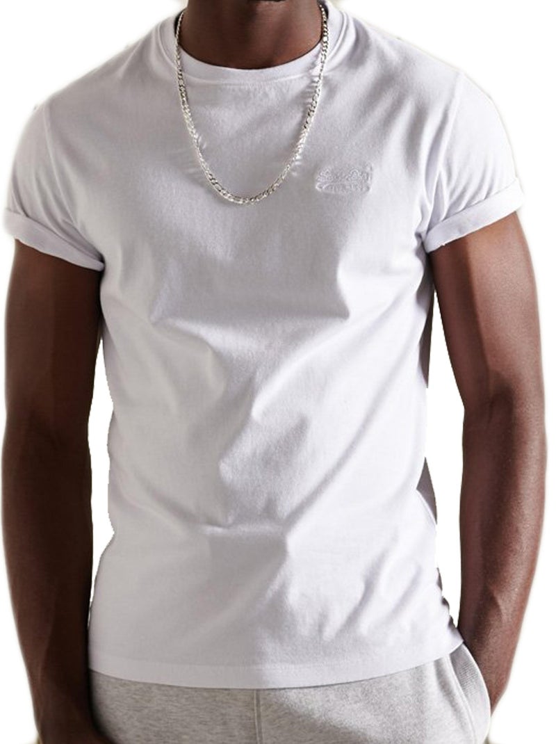 Tee Shirt Superdry Vintage Logo Emb Blanc - Kiabi