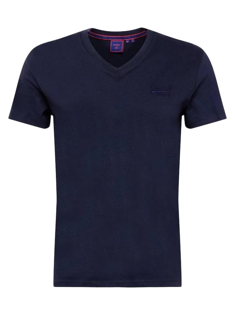 Tee shirt SuperDry vintage logo Emb Bleu - Kiabi