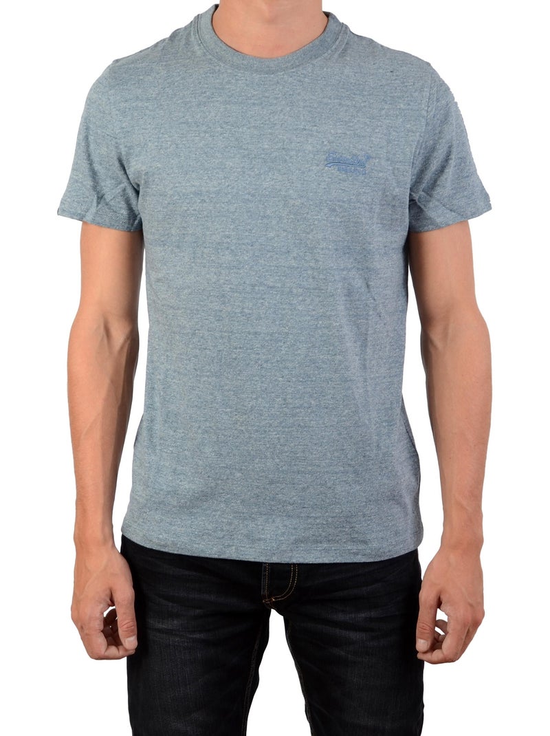 Tee Shirt Superdry Vintage Logo Emb Bleu - Kiabi