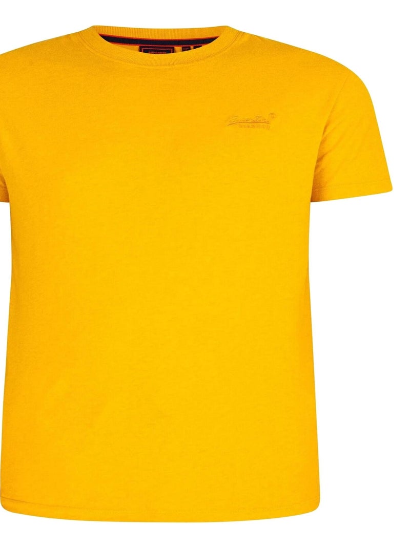 Tee shirt SuperDry vintage logo Emb Jaune - Kiabi