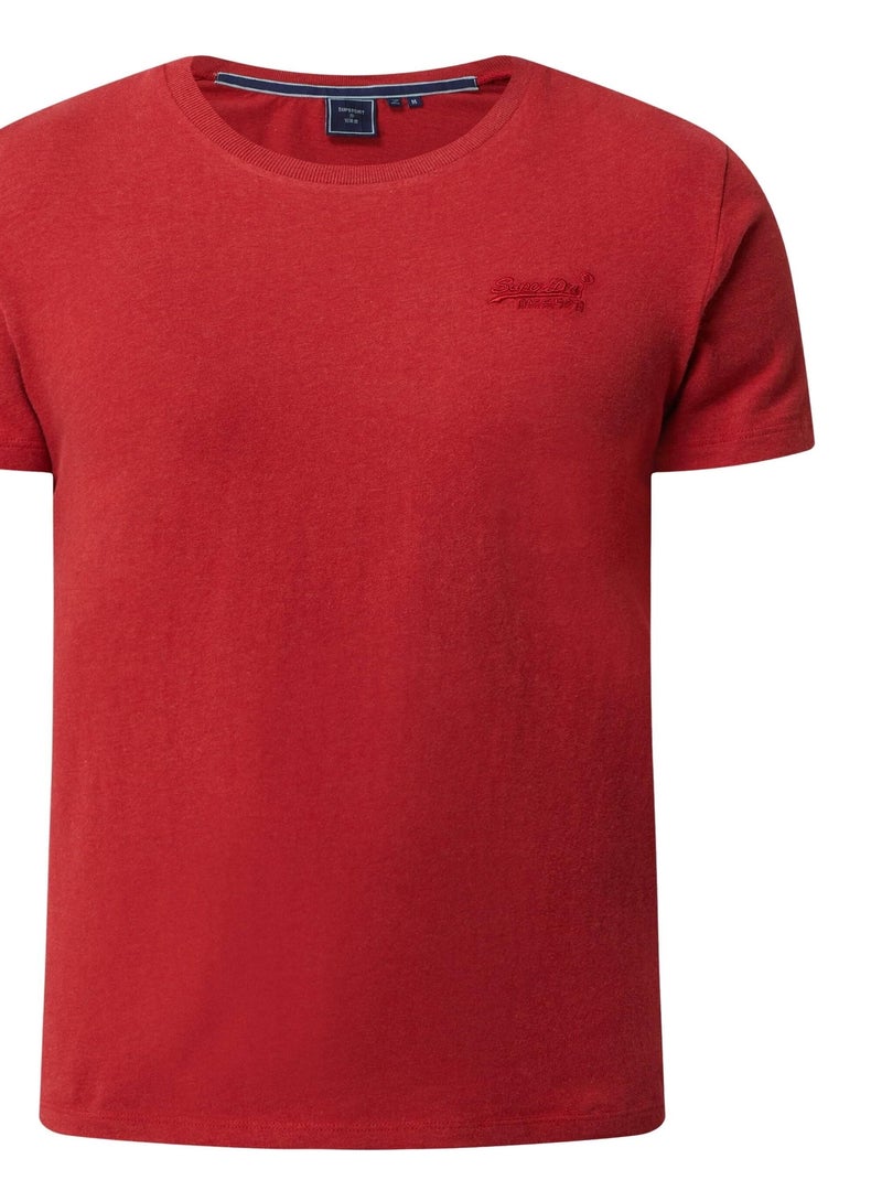 Tee shirt SuperDry vintage logo Emb Rouge - Kiabi