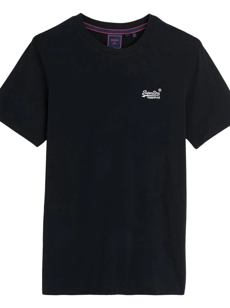 Tee Shirt SuperDry Vintage Logo Emb Vee Noir - Kiabi