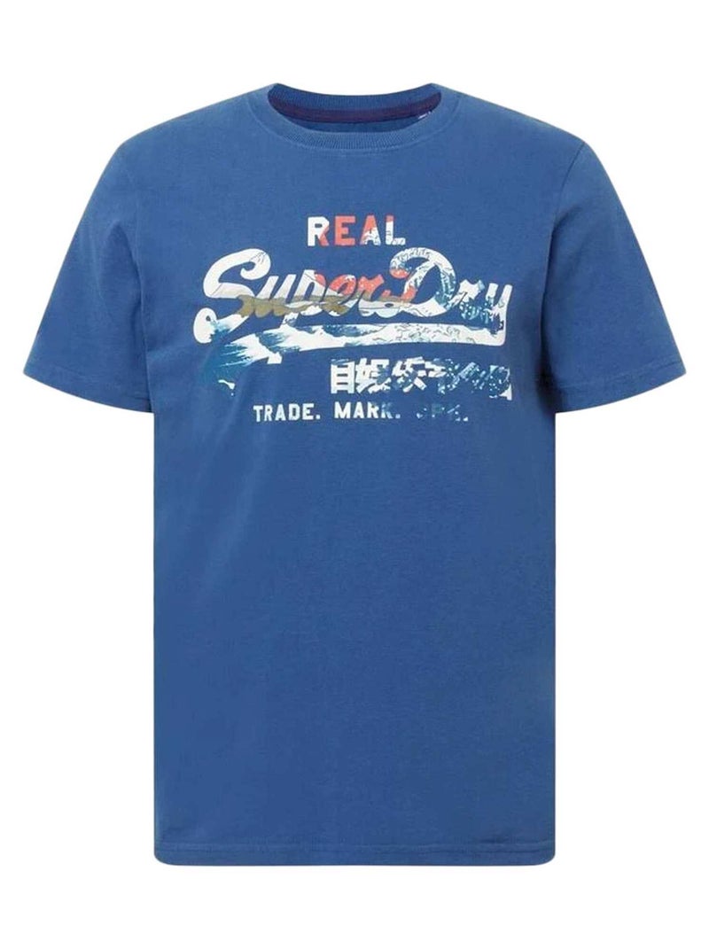 Tee Shirt SuperDry Vintage VL M10113 Bleu - Kiabi