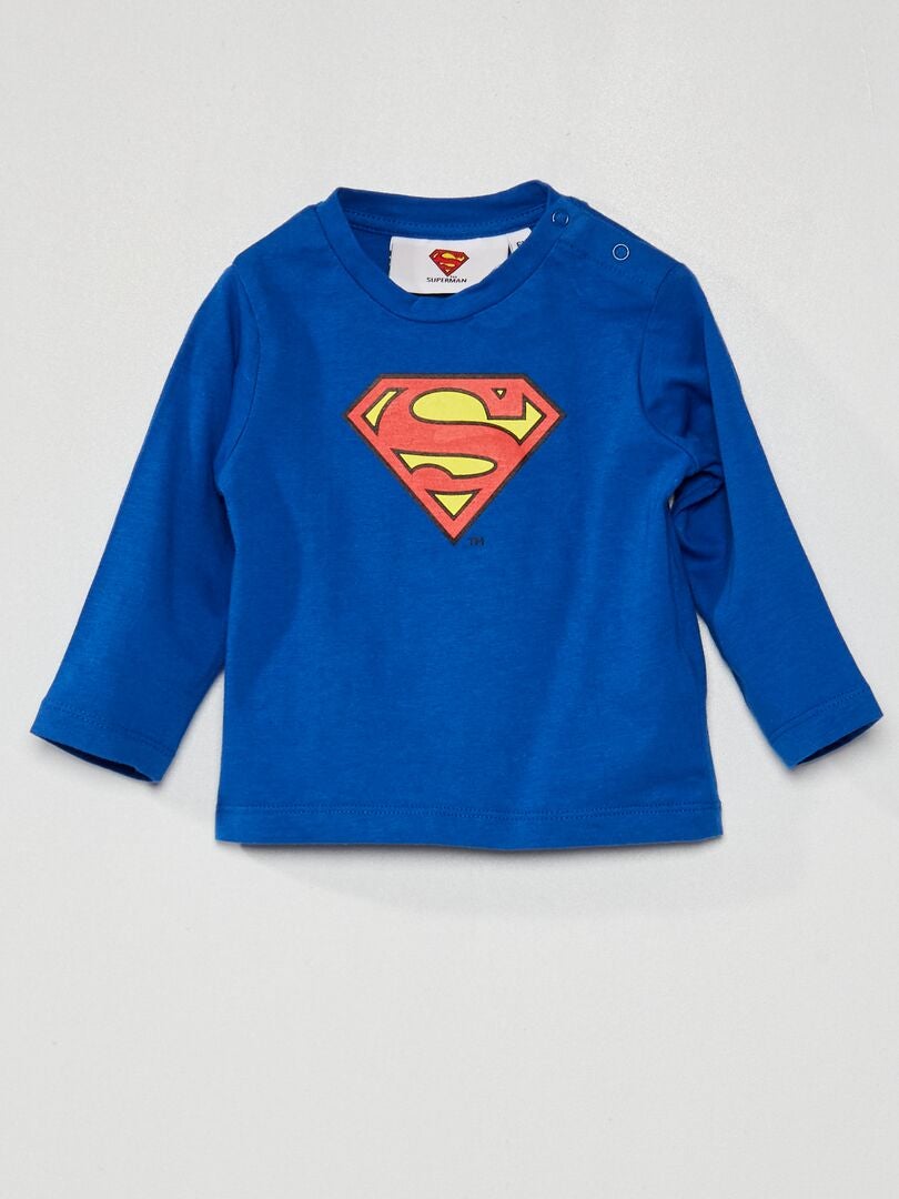 Tee-shirt 'Superman' bleu - Kiabi