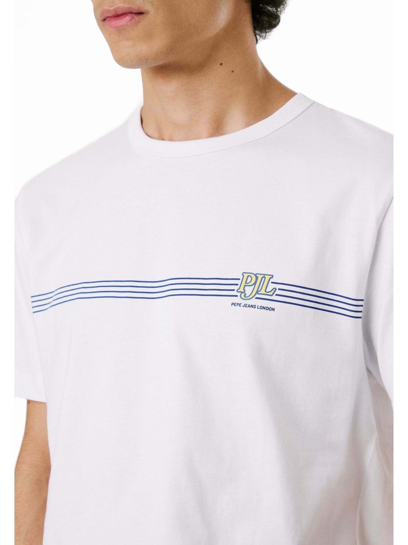 Tee Shirt Tad Tee - Pepe Jeans Blanc - Kiabi