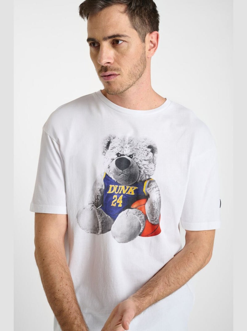 Tee-Shirt TATIA 'Le Temps Des Cerises' Blanc - Kiabi