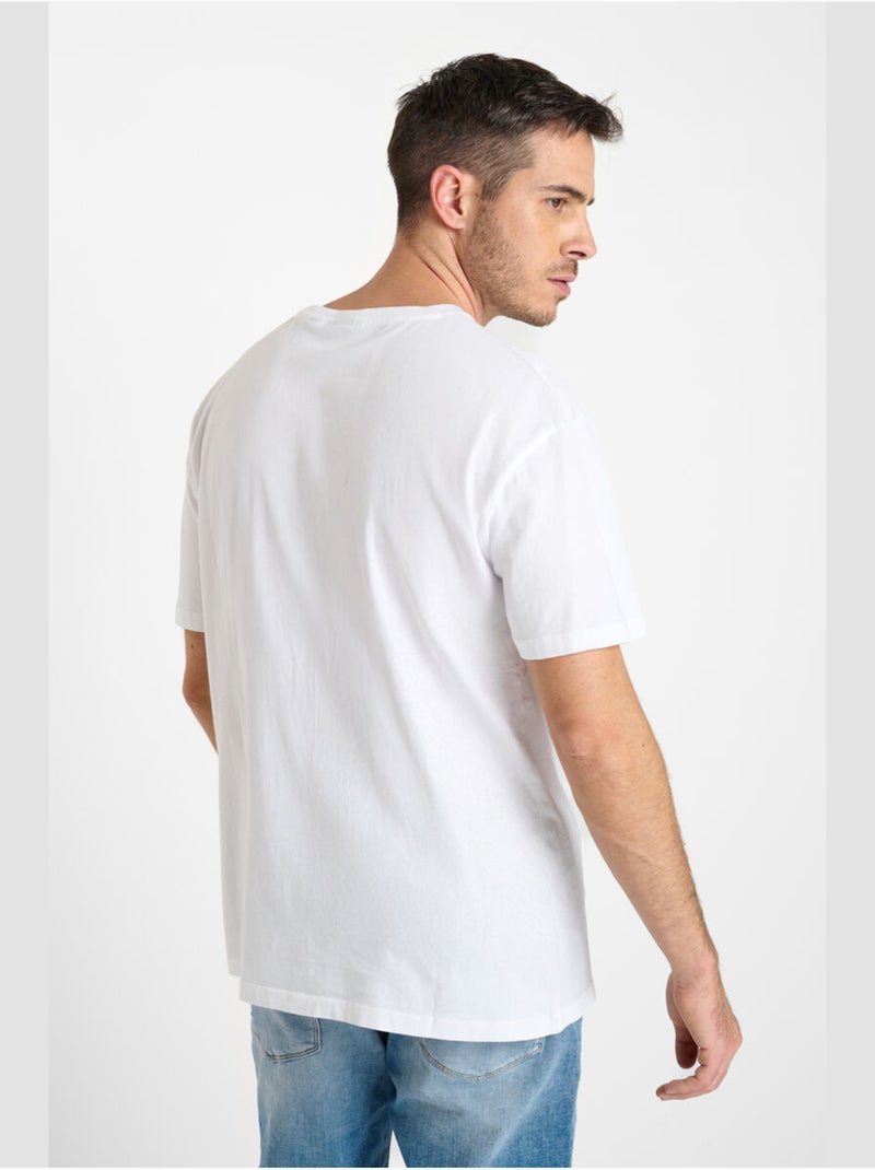 Tee-shirt tatia 'le temps des cerises' Blanc - Kiabi