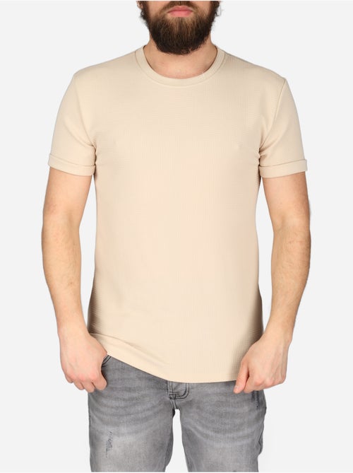 Tee Shirt texturé - Frilivin - Kiabi