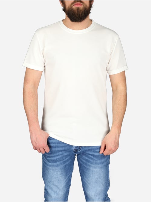 Tee Shirt texturé - Frilivin - Kiabi