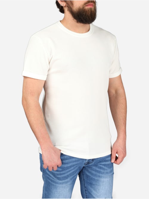 Tee Shirt texturé - Frilivin - Kiabi
