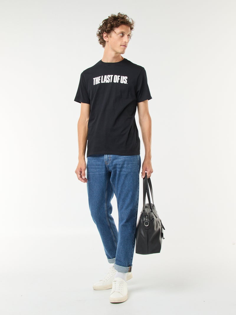 Tee-shirt 'The Last of Us' manches courtes imprimé recto/verso Noir - Kiabi