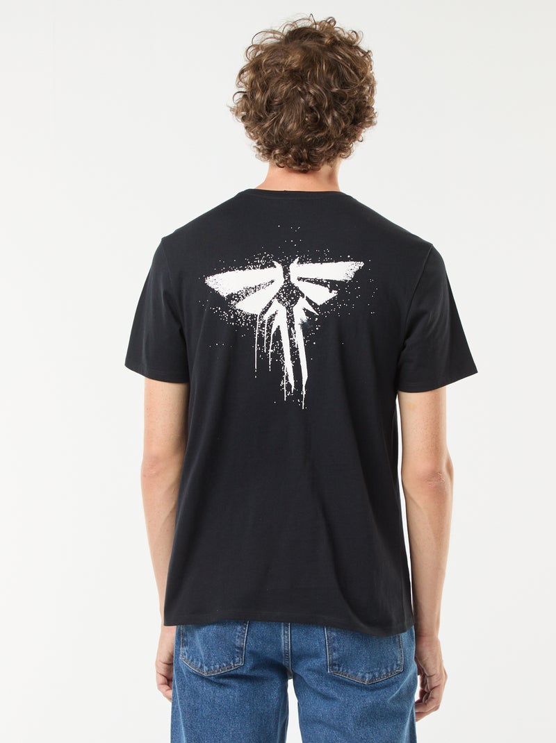 Tee-shirt 'The Last of Us' manches courtes imprimé recto/verso Noir - Kiabi