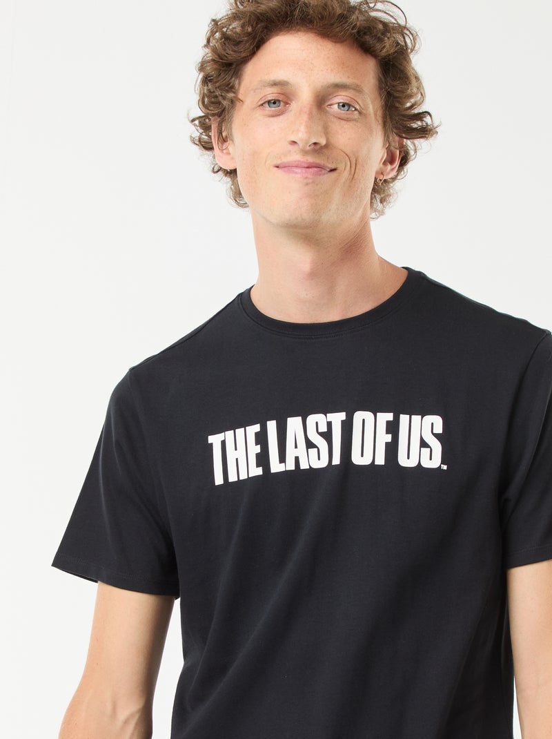 Tee-shirt 'The Last of Us' manches courtes imprimé recto/verso Noir - Kiabi