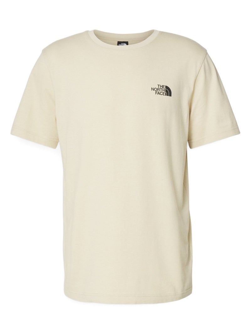 Tee Shirt The North Face col rond Beige - Kiabi