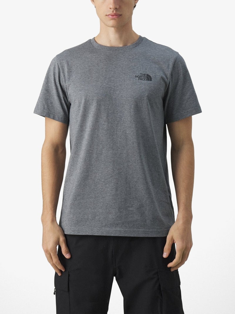 Tee Shirt The North Face col rond Gris - Kiabi