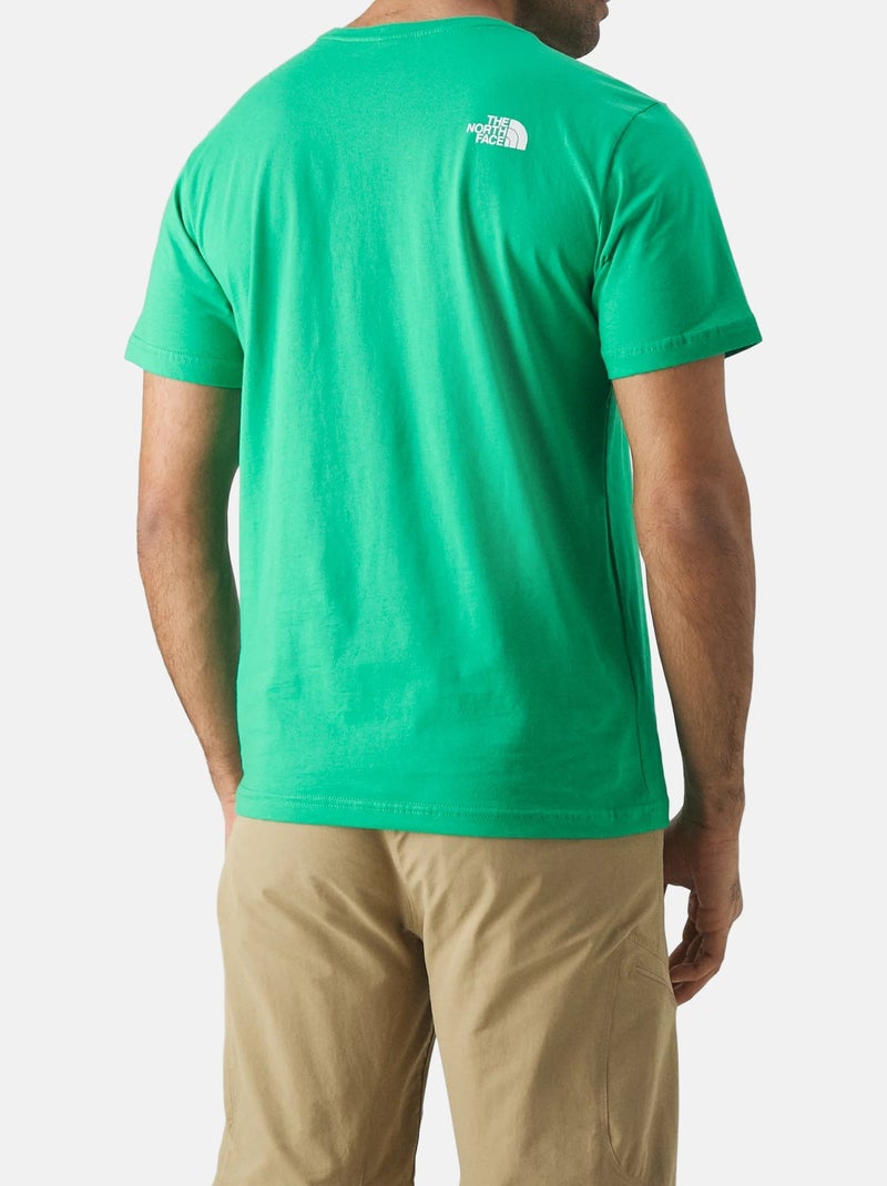 Tee Shirt The North Face col rond Vert fluo - Kiabi