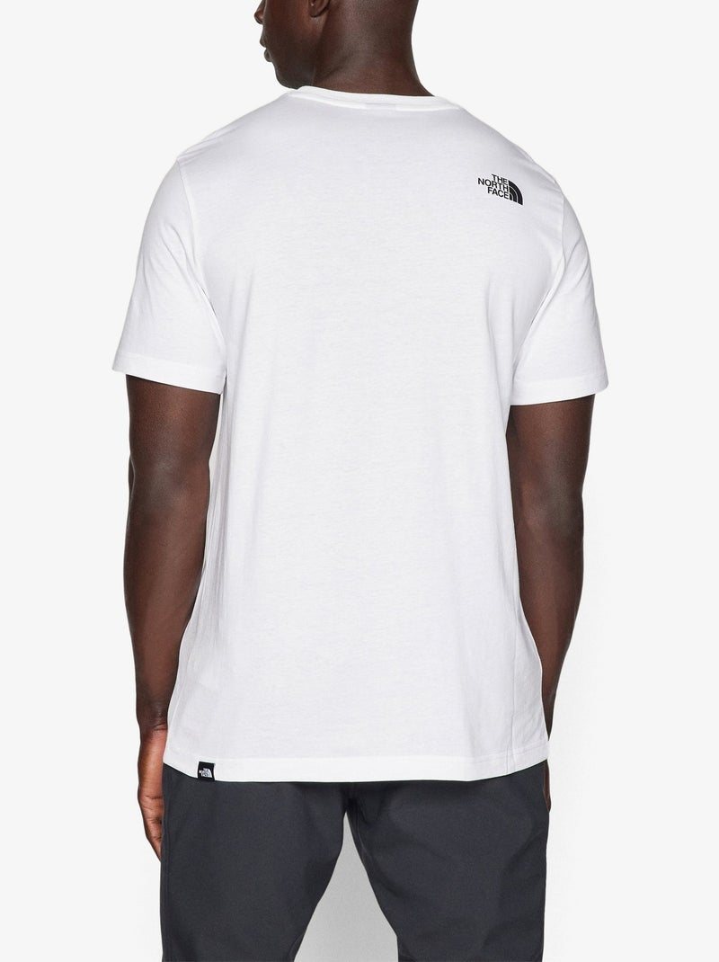 Tee Shirt The North Face manches courtes Blanc Noir - Kiabi