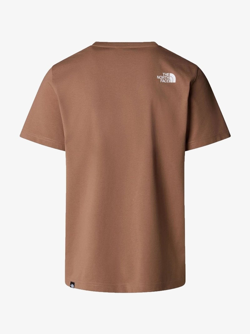 Tee Shirt The North Face manches courtes Marron - Kiabi
