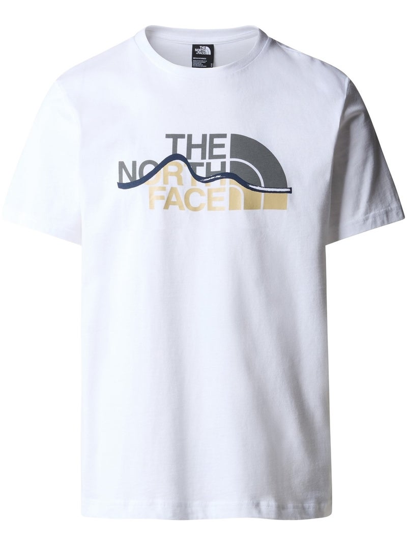 Tee Shirt The North Face Mountain line tee Blanc - Kiabi
