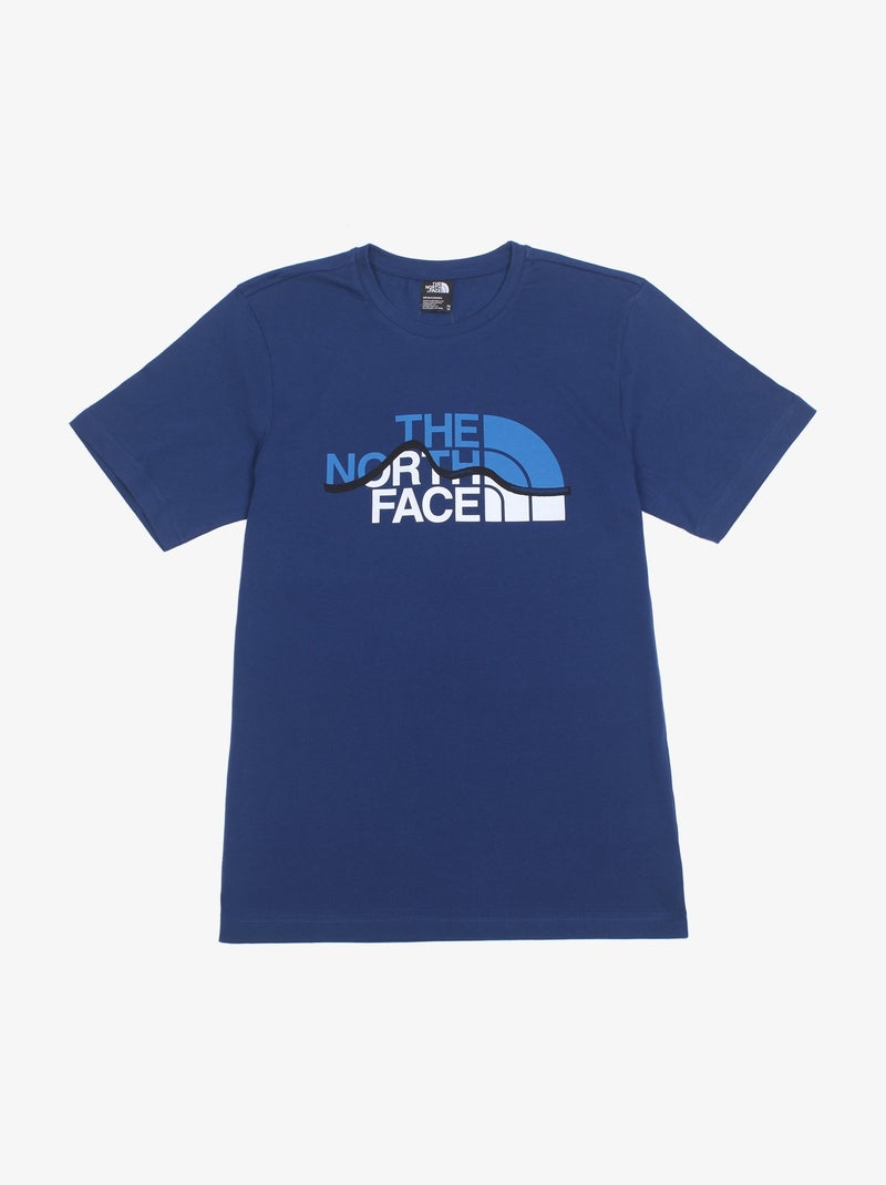 Tee Shirt The North Face Mountain line tee Bleu - Kiabi