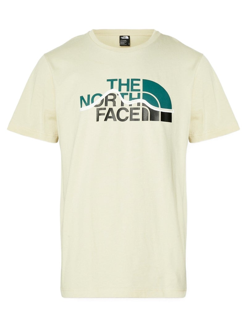 Tee Shirt The North Face Mountain line tee Ecru - Kiabi
