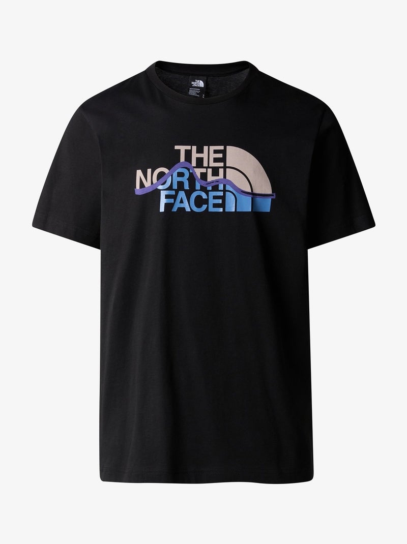 Tee Shirt The North Face Mountain line tee Noir - Kiabi