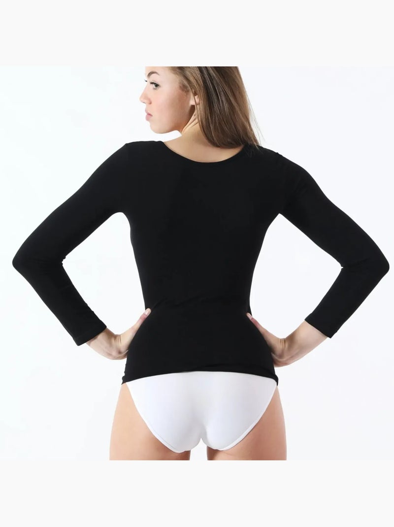 TEE-SHIRT THERMO MINCEUR MANCHES LONGUES Noir - Kiabi