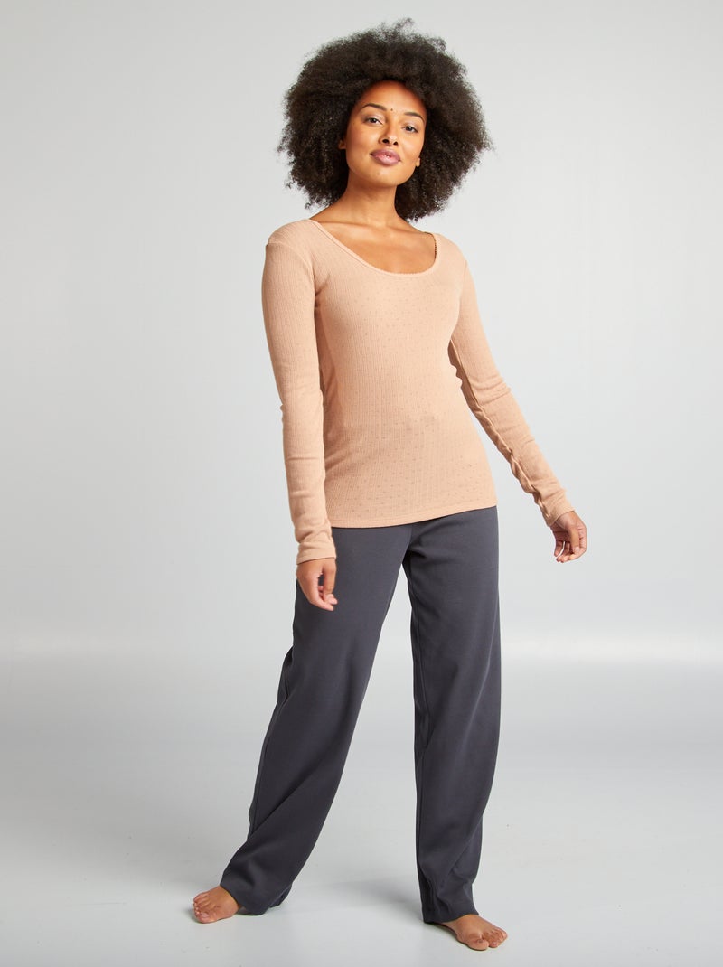 Tee-shirt thermorégulateur Beige - Kiabi