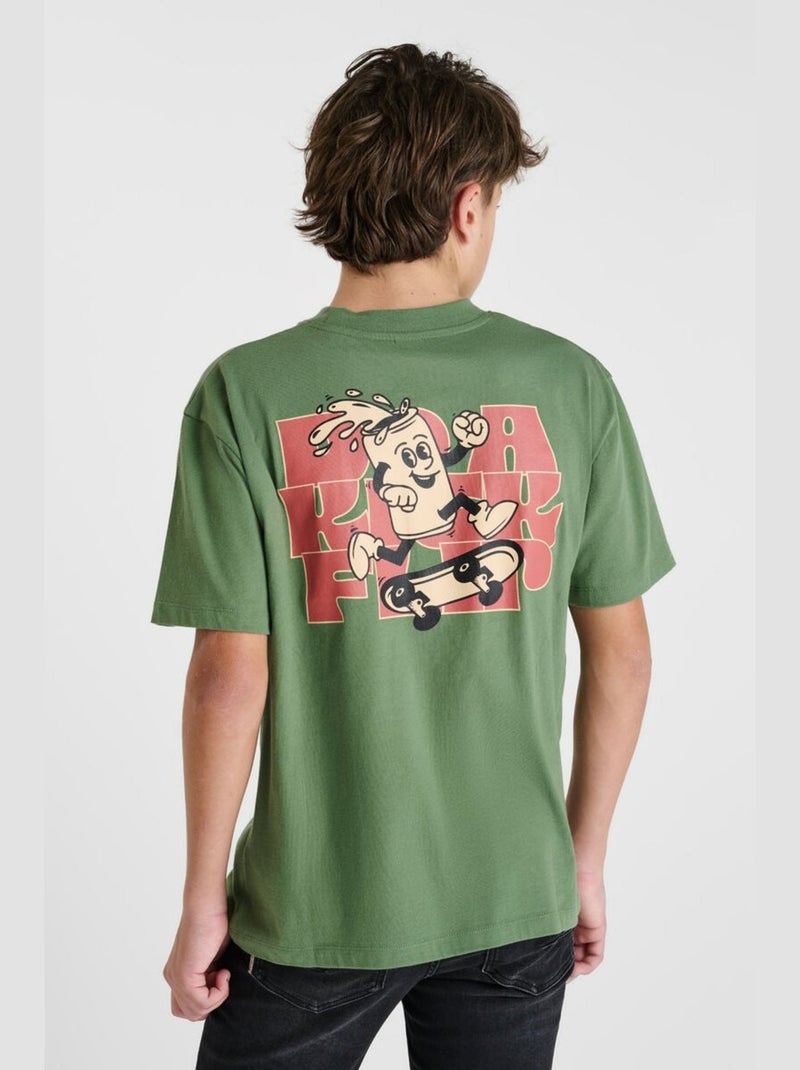 Tee-Shirt TIABO 'Le Temps Des Cerises' Vert - Kiabi