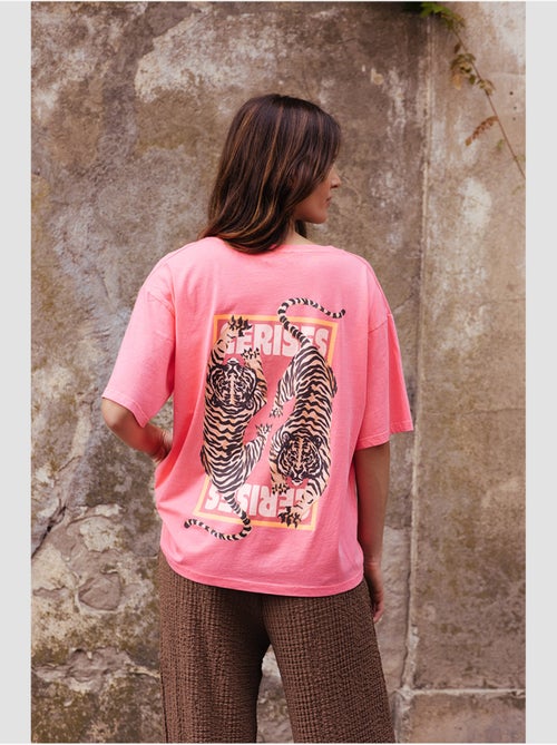 Tee-Shirt TIGRES 'Le Temps Des Cerises' - Kiabi Tee-Shirt TIGRES 'Le Temps Des Cerises' - Kiabi