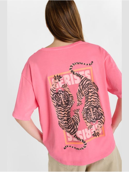 Tee-Shirt TIGRES 'Le Temps Des Cerises' - Kiabi Tee-Shirt TIGRES 'Le Temps Des Cerises' - Kiabi