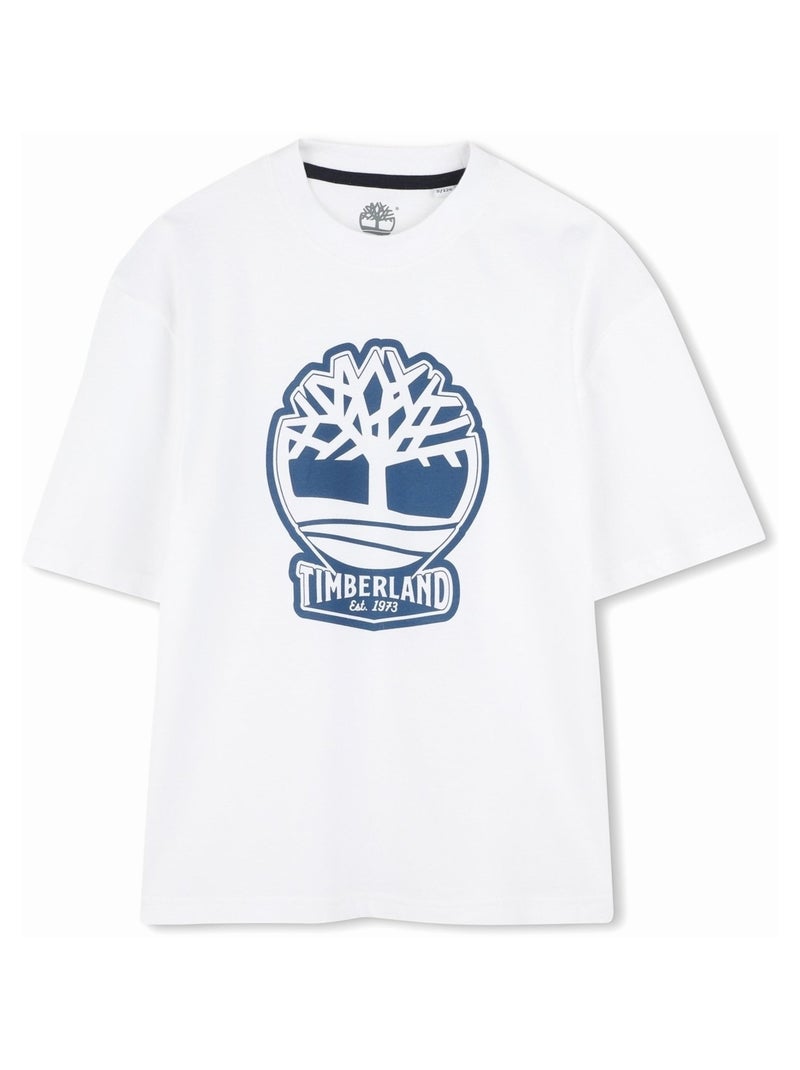 Tee Shirt Timberland à logo Blanc - Kiabi