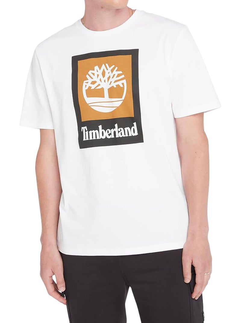 Tee Shirt Timberland Colored Short Sleeve Blanc - Kiabi